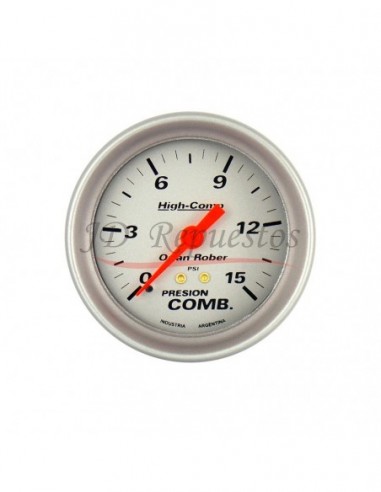 Reloj Presion Nafta 15psi High-comp Plata (1013p15)