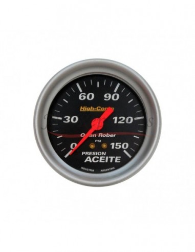 Reloj Presion Aceite 150psi High-comp Negro (1015n150)