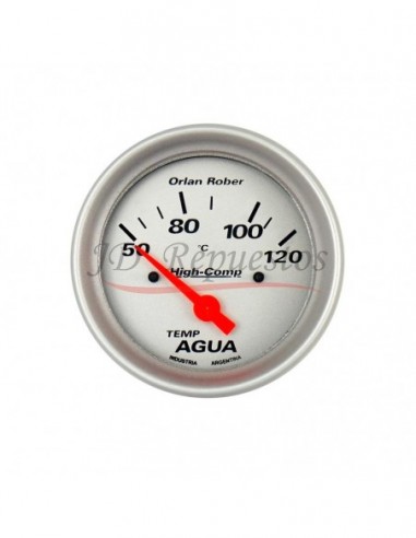 Reloj Temperatura Agua Elect 12v 120c High-comp Plata (1025p12v)