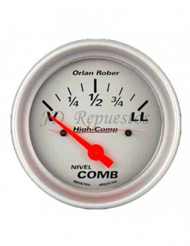 Reloj Nivel Combustible 12v V300 High-comp Plata (1053p12v)