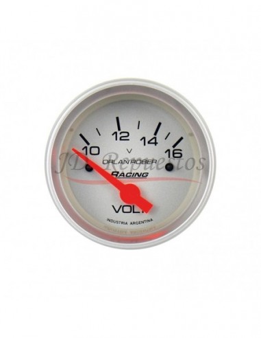 Voltimetro 12v Racing Plata (324p12v)