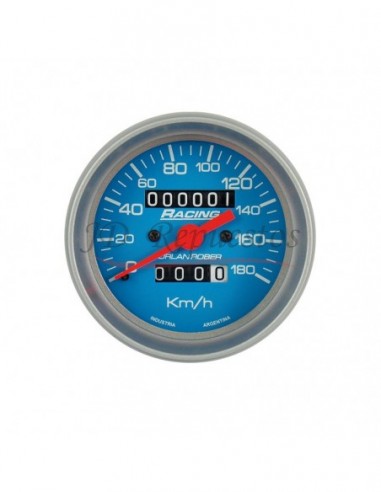 Velocimetro Euro 180km C-parcial Racing Celeste (333c180e)