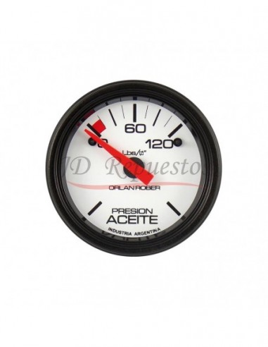 Reloj Presion Aceite Elect. 24v 120lbs L.blanca (418h120)