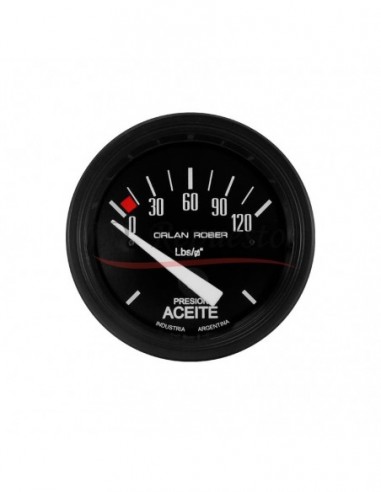 Reloj Presion Aceite Elect. 12v 120lbs Classic (616h120)