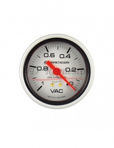 Reloj Vacuometro -1kg Competicion Plata (811p10)