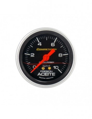 Reloj Presion Aceite 10kg Competicion Negro (815n10k)