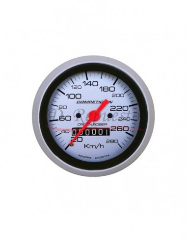 Velocimetro Euro 280km Competicion Plata (833p280e)