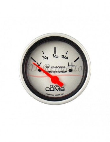 Reloj Nivel Combustible 12v V300 Competicion Plata (852p12v )