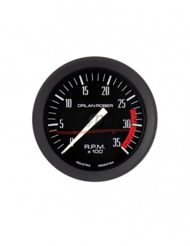 Tacometro Diesel ø80. 12-24v 3.500 Rpm. Negro (cvd35)