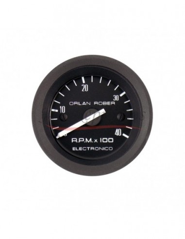 Tacometro Diesel ø52 12v 4.000rpm Negro (cvd40)