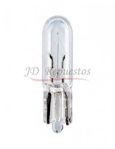 Lampara 12v Tablero 1.2w Casquillo Vidrio