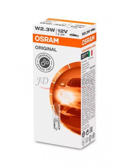 Lampara 12v Tablero 2.3w Casquillo Vidrio