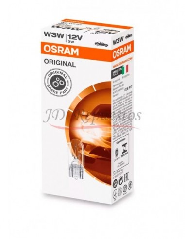 Lampara 12v Tablero 3w Casquillo Vidrio