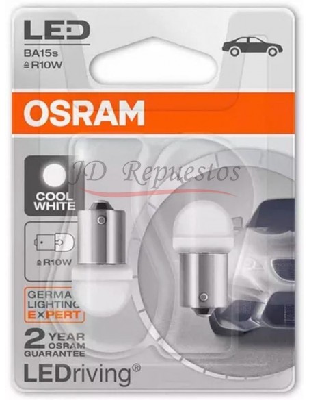 Lampara Led 12v 1.2w 6000k Cool White Duo Pack (5008)