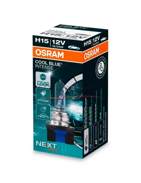 Lampara 12v H15 15/55w Cool Blue Intense + 3700k