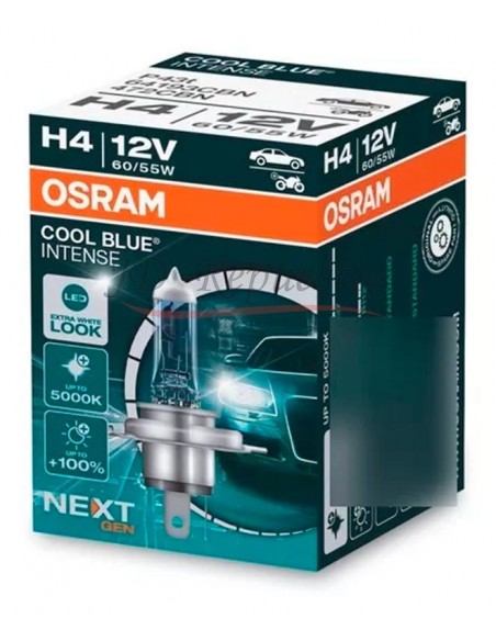 Lampara 12v H4 P43t 60/55w Cool Blue Intense Next Gen-5000k