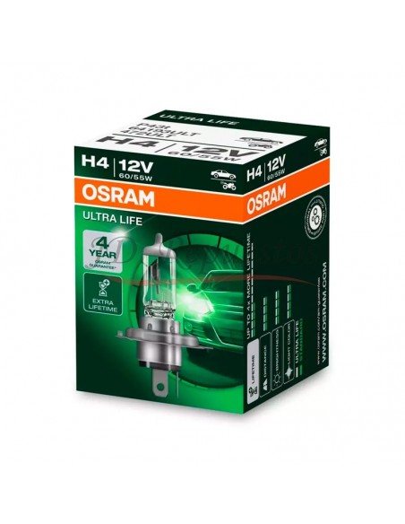 Lampara 12v H4 P43t Ultralife Duo Pack