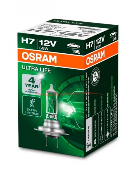Lampara 12v H7 55w Ultralife Duo Pack(x Ped)