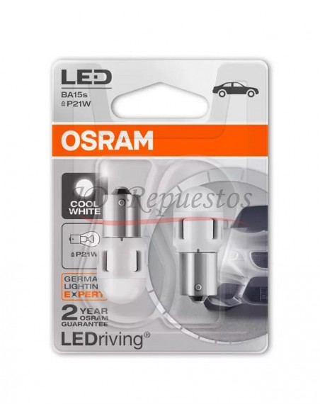 Lampara Led 12v 1.2w 6000k Cool White Duo Pack (7506)