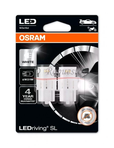 Lampara Led 12v 1,7w W3x16q Simil 7515 Duo Pack*(dem)