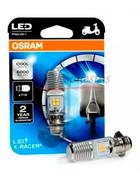 Lampara Led 12v 5/6w P15d-25-1 6000k Cool White(moto)*