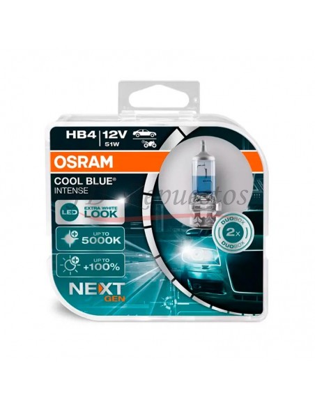 Lampara 12v Hb4 51w P22d Cool Blue Intense 5000k Duo Pack