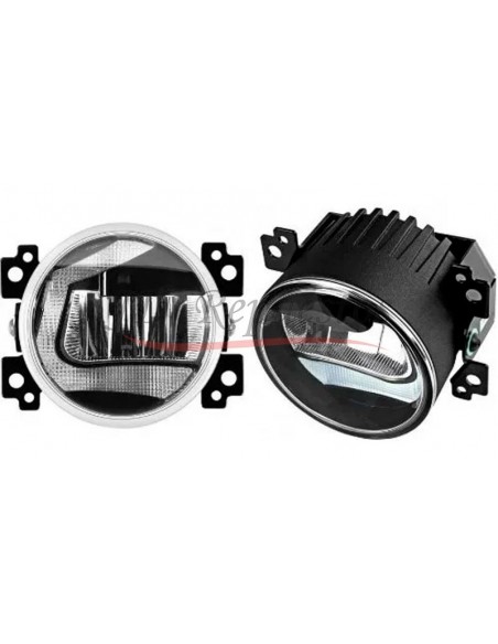 Faro Auxiliar +luz Diurna Led Fog/drl 12-24v