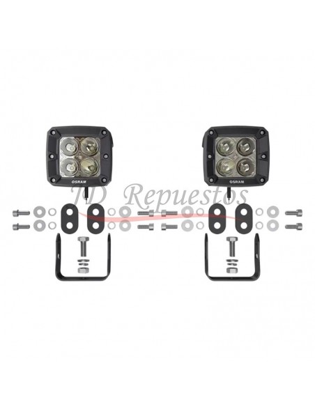 Faro Led 12v/24v 20w 4leds Vx80-sp 6000k 1300lm(env 2unid )