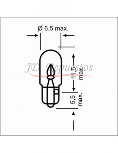 Lampara Posicion Y Stop - T6,5 12v 3w