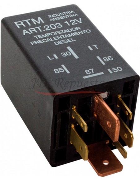 Precalentador Diesel 12v / 7 Term / Sin Soporte