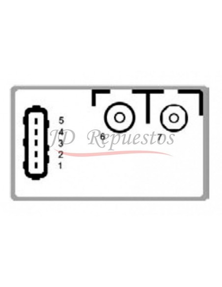 Temporizador De Precalentamiento Diesel 12v / 5 Term / Con Soporte