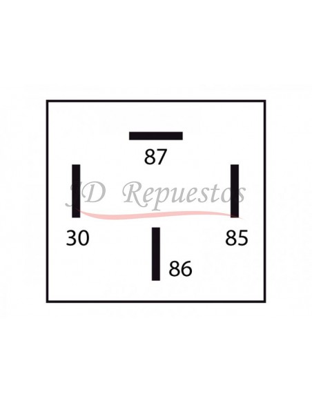 Mini Relay 12v Conexion Ford / 4 Term / Sin Soporte
