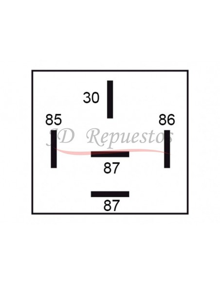 Mini Relay 12v / 5 Term / Con Soporte