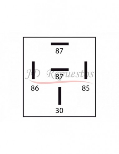 Mini Relay 24v / 5 Term / Con Soporte