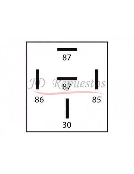 Mini Relay 24v / 5 Term / Con Soporte