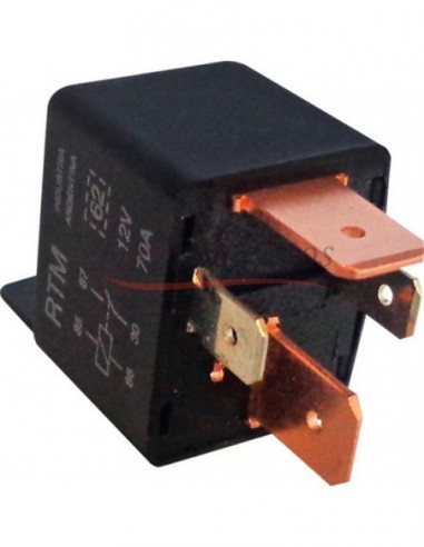 Mini Relay 12v / 4 Term / 9.5mm / Con Soporte / 70 Amp