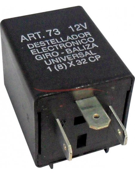 Destellador Electronico 12v / 3 Term / Con Soporte