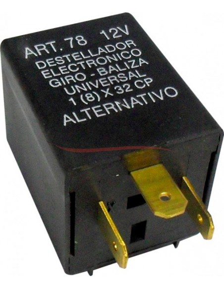 Destellador Electronico 12v / 3 Term / Con Soporte / Alternativo