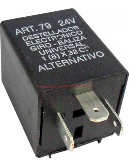 Destellador Electronico 24v / 3 Term / Con Soporte / Alternativo