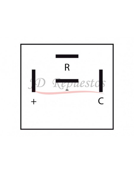 Destellador Electronico 12v / 4 Term / Con Soporte