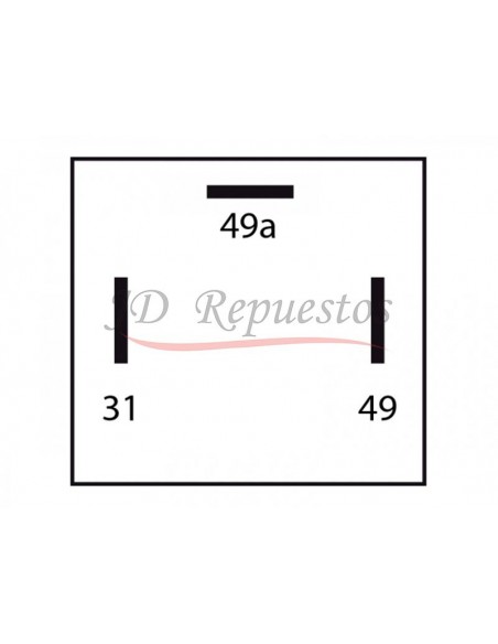 Destellador Electronico 12v / 3 Term / Sin Soporte