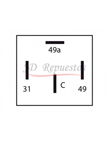Destellador Electronico 12v / 4 Term / Sin Soporte