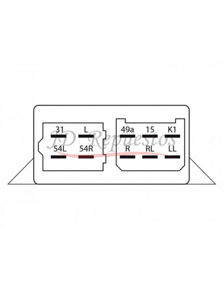 Destellador Electronico 12v / 10 Term / Con Soporte