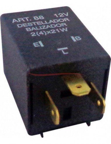 Destellador Electronico 12v / 3 Term / Con Soporte