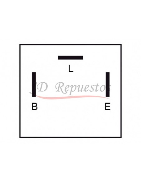 Destellador Electronico 12v / 3 Term / Con Soporte