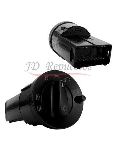 Llave Bajo Volante Gol 00 Luces Rotativa Con Reostato Y Faros Neblinero