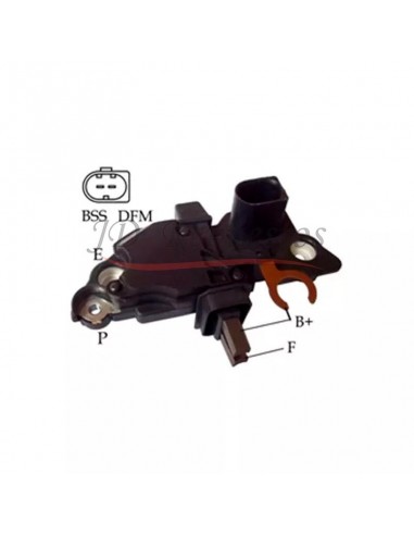 Regulador De Voltaje Tipo Bosch 12v 2p