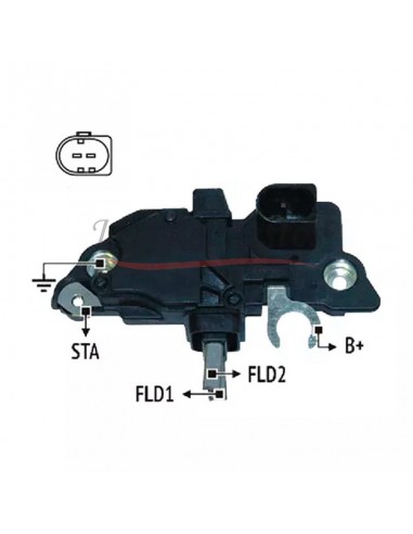 Regulador De Voltaje Tipo Bosch 12v 2p