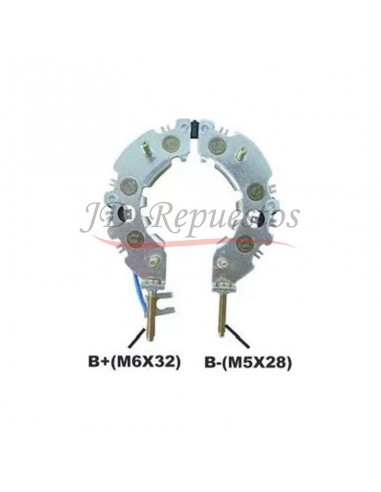 Plaqueta Rectificadora Tipo Nippondenso 6d 35a