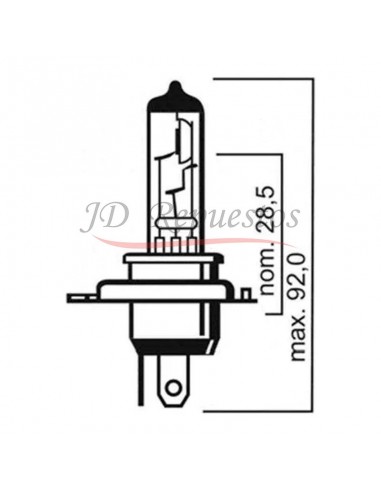 Lampara Faros Principales - H4 P43t...